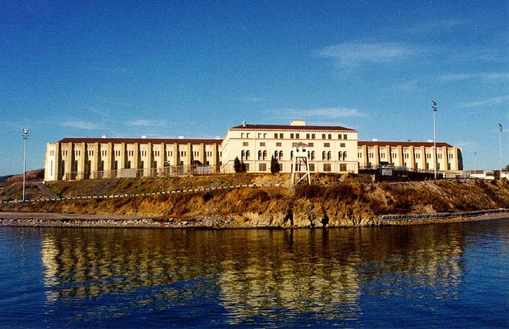 San Quentin State Prison seen across the water